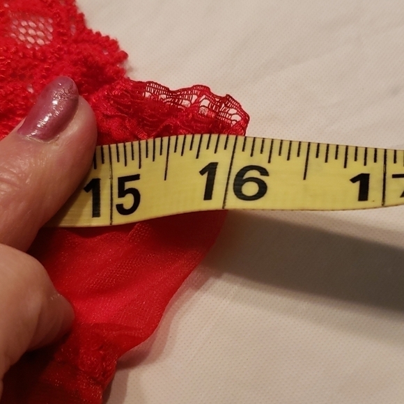 INTIMATO Amore Red Babydoll Teddy Set Satin Lace - Picture 13 of 16